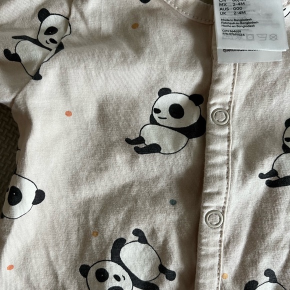 H&M Panda Button Sleeper & Leggings Bundle - Picture 2 of 6